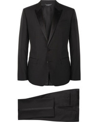 Dolce & Gabbana Black Martini Wool Blend Tuxedo