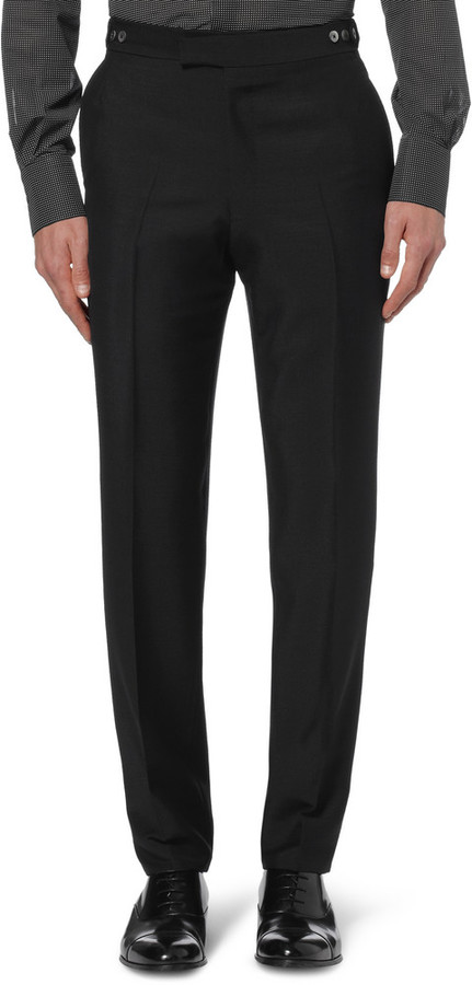 Kilgour Black Mohair And Wool Blend Tuxedo, $2,695 | MR PORTER | Lookastic