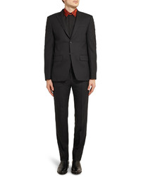 Givenchy Black Slim Fit Wool Suit