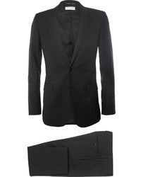 Saint Laurent Black Slim Fit Wool Suit