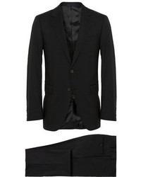 Lanvin Black Slim Fit Wool Suit
