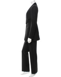 Calvin Klein Collection Black Wool Tuxedo Suit