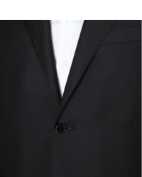 Canali Black Wool Twill Suit