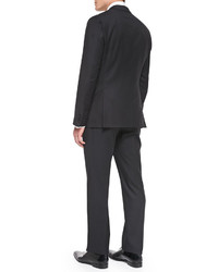 Hugo Boss Boss Tonal Stripe Travel Suit Black