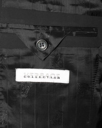 Versace Collection Slim Fit Two Piece Button Front Suit Black