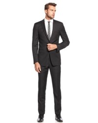 DKNY Suit Black Pindot Extra Slim Fit