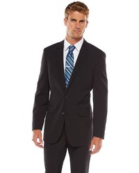 Apt. 9 Modern Fit Solid Black Unhemmed Suit