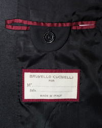 Brunello Cucinelli Notch Lapel Two Piece Tuxedo Suit Black