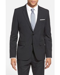 Hugo Ronha Extra Trim Fit Check Wool Suit