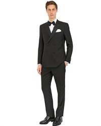 Salvatore Ferragamo Wool Barathea Tuxedo Suit