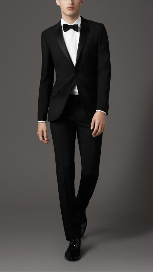 Burberry Slim Fit Wool Mohair Tuxedo, $2,295 | Burberry | Lookastic