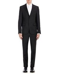 Jil Sander Slub Two Button Cloeclive Suit Black