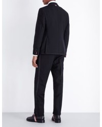 Thom Browne Tipped Regular Fit Wool And Mohair Suit