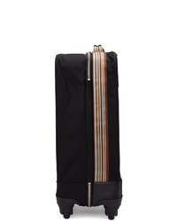 Paul Smith Black Canvas Multistripe Suitcase