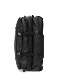 Eastpak Black Leather Small Tranverz Suitcase