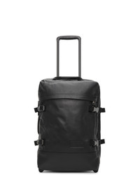 Eastpak Black Leather Small Tranverz Suitcase