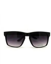 106Shades Italian Designer Rectangular Keyhole Sunglasses Black