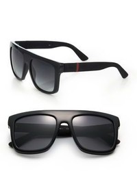 Gucci 1116s 55mm Mirror Rectangular Sunglasses