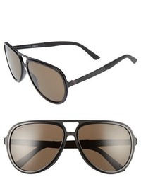 Gucci 2274s 59mm Aviator Sunglasses Matte Black