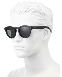Givenchy 48mm Round Acetate Mirrored Sunglasses