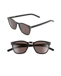 Saint Laurent 49mm Rectangular Sunglasses