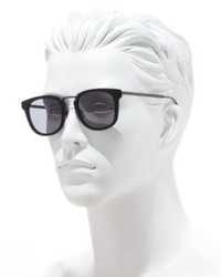 Bottega Veneta 49mm Soft Rectangular Titanium Acetate Sunglasses