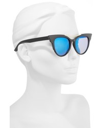 50mm Cat Eye Sunglasses Black Blue