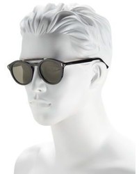 Gucci 50mm Double Bridge Round Sunglasses