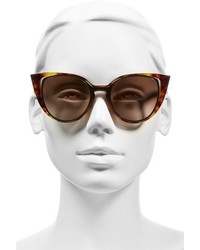 Fendi 51mm Cat Eye Sunglasses Gold White