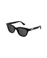 Gucci 51mm Rectangular Sunglasses In Black At Nordstrom