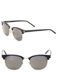 Saint Laurent 52mm Semi Rimless Square Sunglasses