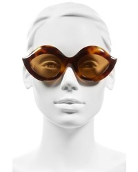 Gucci 53mm Cat Eye Sunglasses Black Clear
