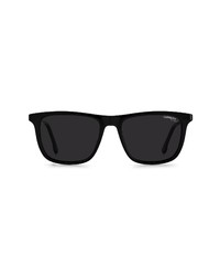 Carrera Eyewear 53mm Rectangular Sunglasses In Black Grey At Nordstrom