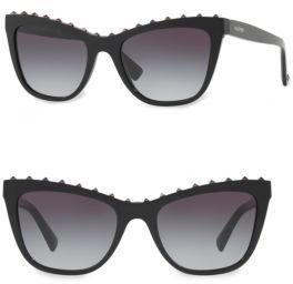 Valentino Garavani 54mm Rockstud Cat Eye Sunglasses, $410 | Saks