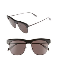Alexander McQueen 55mm Browline Sunglasses
