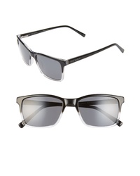Ted Baker London 55mm Polarized Rectangle Sunglasses
