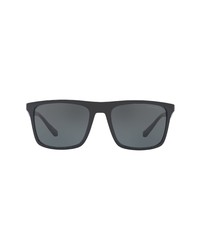 AX Armani Exchange 56mm Color Gradient Square Sunglasses