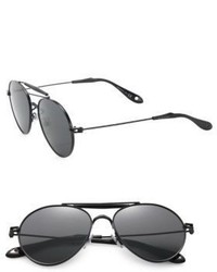 Givenchy 56mm Metal Aviator Sunglasses
