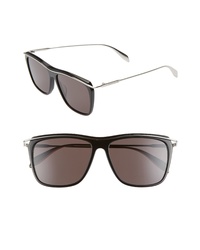 Alexander McQueen 56mm Square Sunglasses