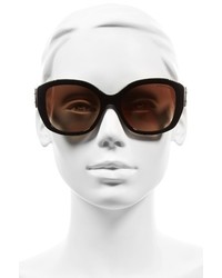 Burberry 57mm Gradient Butterfly Sunglasses Brown Grey