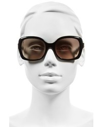 Tory Burch 57mm Oversized Sunglasses Black