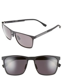BOSS 57mm Retro Sunglasses Mt Black Gray