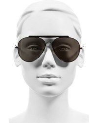 Tommy Hilfiger 58mm Aviator Sunglasses Shiny Black