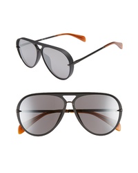 Rag & Bone 60mm Mirrored Aviator Sunglasses
