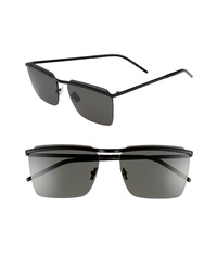 Saint Laurent 60mm Rectangular Sunglasses