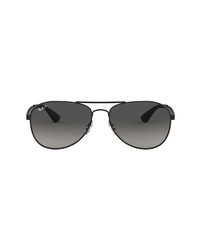 Ray-Ban 61mm Gradient Polarized Aviator Sunglasses