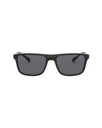 AX Armani Exchange 62mm Oversize Rectangular Sunglasses