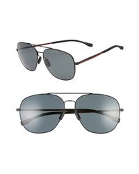 BOSS 62mm Polarized Special Fit Aviator Sunglasses