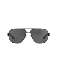 AX Armani Exchange 64mm Oversize Aviator Sunglasses