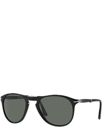 Persol 714 Series Foldable Acetate Sunglasses Black